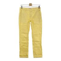 【新品未使用】MARK&LONA メンズゴルフパンツ イエロー 48 MARK&LONA マークアンドロナ ストレッチパンツ 総柄 イエロー系