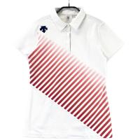 DESCENTE GOLF �f�T���g�S���t DGWPJA000P �����|���V���c �X�g���C�v�� �z���C�g�n �T�C�Y�FM �����N�FA- �y���Áz�S���t�E�F�A