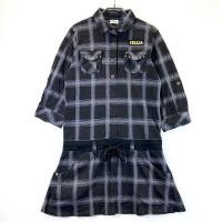 FILA GOLF �t�B���S���t  �����������s�[�X �`�F�b�N�� �u���b�N�n �T�C�Y�FL �����N�FB �y���Áz�S���t�E�F�A