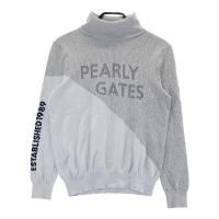 PEARLY GATES �p�[���[�Q�C�c 2024�N �^�[�g���l�b�N �j�b�g�Z�[�^�[  �O���[�n �T�C�Y�F1 �����N�FA- �y���Áz�S���t�E�F�A