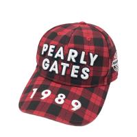 PEARLY GATES �p�[���[�Q�C�c  �L���b�v �`�F�b�N�� ���b�h�n �����N�FA- �y���Áz�S���t�E�F�A