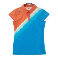 DESCENTE GOLF �f�T���g�S���t ; 2023�N���f�� DGWVJA14 �t�����`�X���[�u�|���V���c ���� �u���[�n �T�C�Y�FL �����N�FA- �y���Áz�S���t�E�F�A