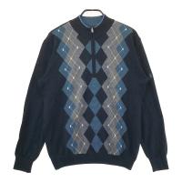 MUNSING WEAR �}���V���O�E�F�A  �n�[�t�W�b�v�@�����j�b�g�Z�[�^�[ ���� �l�C�r�[�n �T�C�Y�FLL �����N�FA- �y���Áz�S���t�E�F�A