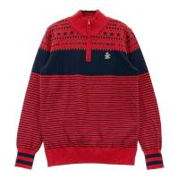 MUNSING WEAR �}���V���O�E�F�A MGWOJL01X �n�[�t�W�b�v �j�b�g�Z�[�^�[ �E�[���� ���� ���b�h�n �T�C�Y�FL �����N�FA- �y���Áz�S���t�E�F�A