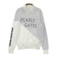 PEARLY GATES �p�[���[�Q�C�c 2024�N���f�� �n�C�l�b�N�����j�b�g�Z�[�^�[  �z���C�g�n �T�C�Y�F0 �����N�FB �y���Áz�S���t�E�F�A