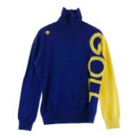 DESCENTE GOLF �f�T���g�S���t  �^�[�g���l�b�N �j�b�g�Z�[�^�[ ���S  �l�C�r�[�n �T�C�Y�FL �����N�FA- �y���Áz�S���t�E�F�A