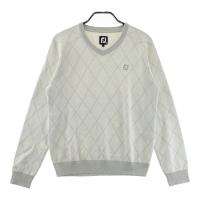 FOOT JOY �t�b�g�W���C  �E�[���� �j�b�g�Z�[�^�[ �_�C���`�F�b�N�� �z���C�g�n �T�C�Y�FM �����N�FA- �y���Áz�S���t�E�F�A