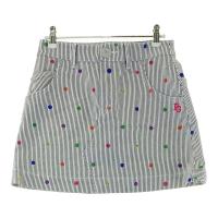 PEARLY GATES �p�[���[�Q�C�c  �X�J�[�g �j�R����� �X�g���C�v�� �z���C�g�n �T�C�Y�F00 �����N�FB �y���Áz�S���t�E�F�A