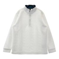 ADIDAS GOLF �A�f�B�_�X�S���t 2023�N���f�� �n�[�t�W�b�v �X�E�F�b�g�g���[�i�[ ���S�� �z���C�g�n �T�C�Y�F2XL �����N�FB �y���Áz�S���t�E�F�A