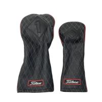 TITLEIST �^�C�g���X�g  �w�b�h�J�o�[ 2�_�Z�b�g �X�e�b�` �_�C���`�F�b�N�� �u���b�N�n �����N�FB �y���Áz�S���t�E�F�A