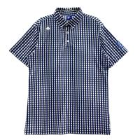 DESCENTE GOLF �f�T���g�S���t  �����|���V���c �{�^���_�E�� �`�F�b�N�� �l�C�r�[�n �T�C�Y�FXO �����N�FB �y���Áz�S���t�E�F�A