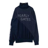 PEARLY GATES �p�[���[�Q�C�c 2024�N���f�� �^�[�g���l�b�N �j�b�g �Z�[�^�[ �h�b�g ���� �l�C�r�[�n �T�C�Y�F6 �����N�FB �y���Áz�S���t�E�F�A