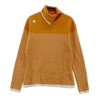 DESCENTE GOLF �f�T���g�S���t  �^�[�g���l�b�N �����j�b�g�Z�[�^�[ �w���[�{�[���� �I�����W�n �T�C�Y�FS �����N�FA- �y���Áz�S���t�E�F�A