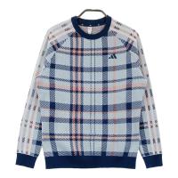 ADIDAS GOLF �A�f�B�_�X�S���t 2024�N �j�b�g�Z�[�^�[ �`�F�b�N�� �u���[�n �T�C�Y�FXL �����N�FA- �y���Áz�S���t�E�F�A