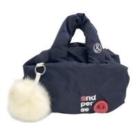 AND PER SE アンパスィ ロゴ刺繍入り カートバッグ ネイビー系 ランク