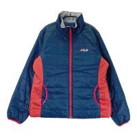 FILA GOLF �t�B���S���t ; ���ȃW�b�v�W���P�b�g �`�F�b�J�[�� �l�C�r�[�n �T�C�Y�FLL �����N�FA- �y���Áz�S���t�E�F�A