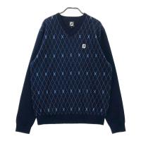 FOOT JOY �t�b�g�W���C  �E�[���� �����j�b�g�Z�[�^�[ �`�F�b�N�� �l�C�r�[�n �T�C�Y�FXL �����N�FB �y���Áz�S���t�E�F�A