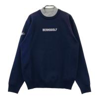 BEAMS GOLF �r�[���X�S���t 2024�N���f�� ���b�N�l�b�N �����j�b�g�Z�[�^�[  �l�C�r�[�n �T�C�Y�FM �����N�FB �y���Áz�S���t�E�F�A