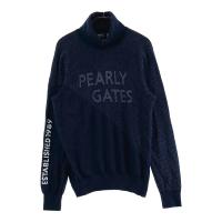PEARLY GATES �p�[���[�Q�C�c 2024�N���f�� �^�[�g���l�b�N �j�b�g�Z�[�^�[ ���S ���� �l�C�r�[�n �T�C�Y�F2 �����N�FB �y���Áz�S���t�E�F�A