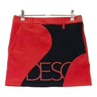 DESCENTE GOLF �f�T���g�S���t  �X�g���b�`�X�J�[�g ���N��  ���b�h�n �T�C�Y�FS �����N�FA- �y���Áz�S���t�E�F�A