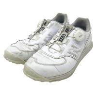 NEW BALANCE GOLF �j���[�o�����X UGBS574F �X�p�C�N���X �S���t�V���[�Y  �z���C�g�n �T�C�Y�F25.5 �����N�FB �y���Áz�S���t�E�F�A