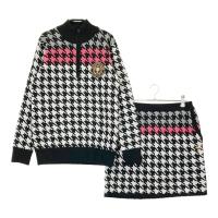 KISS ON THE GREEN �L�X�I���U�O���[��  �����j�b�g�Z�[�^�[ �X�J�[�g �㉺�Z�b�g �璹�� �u���b�N�n �T�C�Y�F2 �����N�FB �y���Áz�S���t�E�F�A