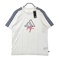 ADIDAS GOLF �A�f�B�_�X�S���t 2024�N���f�� ����T�V���c �O���t�B�b�NT�V���c ���S �X���[�X�g���C�v �z���C�g�n �T�C�Y�F2XL �����N�FN�y�V�i�z