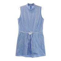 LANVIN SPORT �����o�� �X�|�[��  �n�C�l�b�N �m�[�X���[�u�����s�[�X �V�A�T�b�J�[ �X�g���C�v�� �u���[�n �T�C�Y�F40 �����N�FA- �y���Áz�S���t�E�F�A