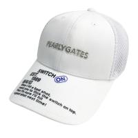 PEARLY GATES �p�[���[�Q�C�c 2025�N���f�� ���b�V���L���b�v �j�R�����  �z���C�g�n �����N�FB �y���Áz�S���t�E�F�A