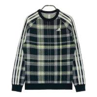 ADIDAS GOLF �A�f�B�_�X�S���t 2024�N���f�� �j�b�g�Z�[�^�[ �`�F�b�N�� �u���b�N�n �T�C�Y�FM �����N�FB �y���Áz�S���t�E�F�A