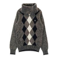 MUNSING WEAR �}���V���O�E�F�A SL4287 �^�[�g���l�b�N �j�b�g�Z�[�^�[ ���w���� �_�C���� �u���b�N�n �T�C�Y�FM �����N�FA- �y���Áz�S���t�E�F�A