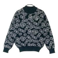 PEARLY GATES �p�[���[�Q�C�c  ���b�N�l�b�N�����j�b�g�Z�[�^�[ PG�X�}�C���� �u���b�N�n �T�C�Y�F0 �����N�FA- �y���Áz�S���t�E�F�A