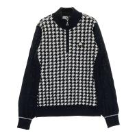 BLACK&WHITE �u���b�N�A���h�z���C�g  �n�[�t�W�b�v�j�b�g�Z�[�^�[ �璹�� �u���b�N�n �T�C�Y�F2 �����N�FA- �y���Áz�S���t�E�F�A