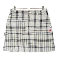 PEARLY GATES �p�[���[�Q�C�c  �X�g���b�` �X�J�[�g �`�F�b�N�� �z���C�g�n �T�C�Y�F00 �����N�FB �y���Áz�S���t�E�F�A