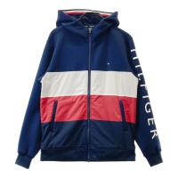 TOMMY HILFIGER GOLF �g�~�[ �q���t�B�K�[�S���t  �����W�b�v�p�[�J�[  �l�C�r�[�n �T�C�Y�FLL �����N�FB �y���Áz�S���t�E�F�A