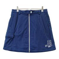 MUNSING WEAR �}���V���O�E�F�A ; �i�C���� �W�b�v�X�J�[�g �i�q�`�F�b�N�� �u���[�n �T�C�Y�FL �����N�FA- �y���Áz�S���t�E�F�A