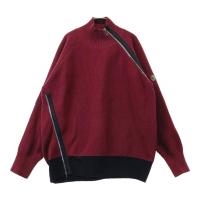 LANVIN SPORT �����o�� �X�|�[��  �n�C�l�b�N�j�b�g�Z�[�^�[  ���b�h�n �T�C�Y�F40 �����N�FB �y���Áz�S���t�E�F�A