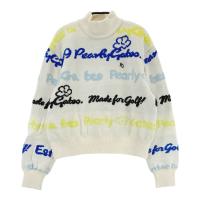 PEARLY GATES �p�[���[�Q�C�c ; 2025�N���f�� ���b�N�l�b�N �j�b�g�Z�[�^�[ ���� �z���C�g�n �T�C�Y�F0 �����N�FB �y���Áz�S���t�E�F�A