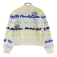 PEARLY GATES �p�[���[�Q�C�c 2025�N���f�� ���b�N�l�b�N ���� �j�b�g�Z�[�^�[ ���S���� �z���C�g�n �T�C�Y�F2 �����N�FB �y���Áz�S���t�E�F�A