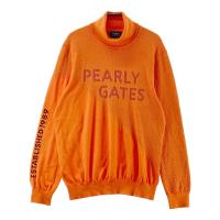 PEARLY GATES �p�[���[�Q�C�c 2024�N���f�� �R�b�g�����^�[�g���l�b�N �j�b�g�Z�[�^�[ ���� �I�����W�n �T�C�Y�F5 �����N�FB �y���Áz�S���t�E�F�A