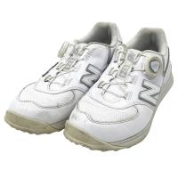 NEW BALANCE GOLF �j���[�o�����X WGBS574C BOA �S���t�V���[�Y  �z���C�g�n �T�C�Y�F23.5 �����N�FB �y���Áz�S���t�E�F�A