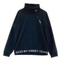 SY32 BY SWEET YEARS GOLF �G�X���C�T�[�e�B�g�D SYG-23A12 ���N�� �n�C�l�b�N �����g���[�i�[  �u���b�N�n �T�C�Y�FXL �����N�FB �y���Áz�S���t�E�F�A