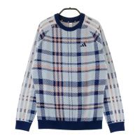 ADIDAS GOLF �A�f�B�_�X�S���t 2024�N���f�� �E�[���� �j�b�g�Z�[�^�[ �`�F�b�N�� �u���[�n �T�C�Y�FL �����N�FN �y�V�i�z�S���t�E�F�A