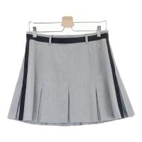 LANVIN SPORT �����o�� �X�|�[��  �X�g���b�` �v���[�c�X�J�[�g �X�g���C�v�� �O���[�n �T�C�Y�F40 �����N�FA- �y���Áz�S���t�E�F�A