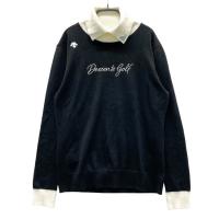 DESCENTE GOLF �f�T���g�S���t  �^�[�g���l�b�N �j�b�g�Z�[�^�[  �u���b�N�n �T�C�Y�FL �����N�FA- �y���Áz�S���t�E�F�A