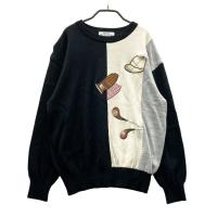 MUNSING WEAR �}���V���O�E�F�A  �E�[�� �j�b�g�Z�[�^�[  �u���b�N�n �T�C�Y�FL �����N�FB �y���Áz�S���t�E�F�A