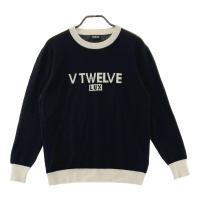 V12 ���B�g�D�G���� LX DAM PANTS �E�[�� �j�b�g�Z�[�^�[  �u���b�N�n �T�C�Y�FL �����N�FA- �y���Áz�S���t�E�F�A