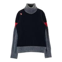 DESCENTE GOLF �f�T���g�S���t  �^�[�g���l�b�N �j�b�g�Z�[�^�[ �E�[����  �u���b�N�n �T�C�Y�FS �����N�FA- �y���Áz�S���t�E�F�A