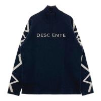DESCENTE GOLF �f�T���g�S���t  �n�[�t�W�b�v �j�b�g�Z�[�^�[ �E�[����  �u���b�N�n �T�C�Y�FXO �����N�FB �y���Áz�S���t�E�F�A