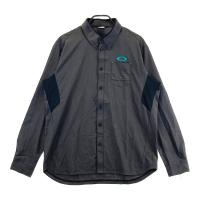 OAKLEY �I�[�N���[ 434087JP �����V���c �{�^���_�E��  �O���[�n �T�C�Y�FXXL �����N�FA- �y���Áz�S���t�E�F�A